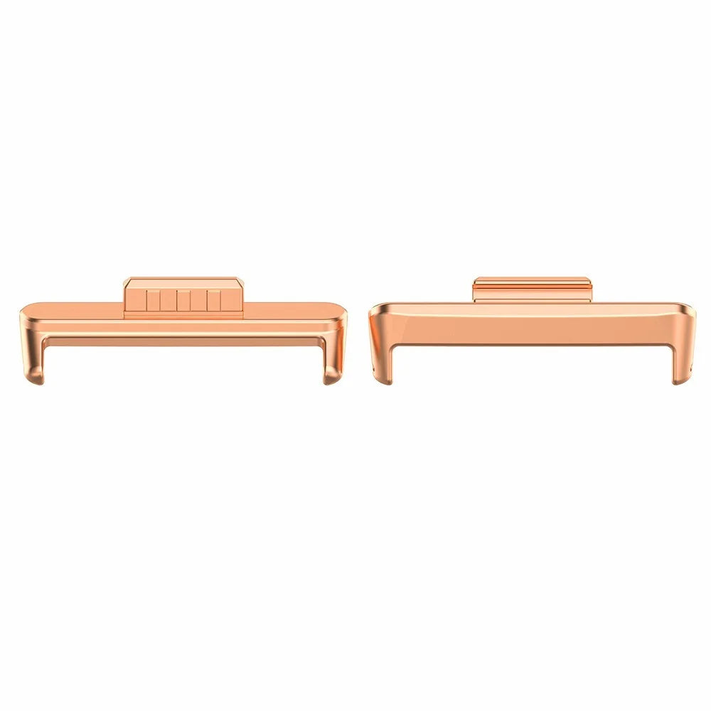 1 Pair for Huawei Watch Fit 3 Watch Strap Metal Connector 20mm Wrist Band Connection Adapter - Rose Gold - 2
