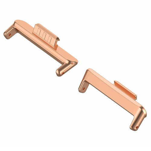 1 Pair for Huawei Watch Fit 3 Watch Strap Connector 22mm Wrist Band Metal Connection Adapter - Rose Gold - 1