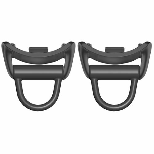 1 Pair for Xiaomi Smart Band 8 Watch Strap Metal Connector DIY Bracelet Curved Tube Connector - Black - 1