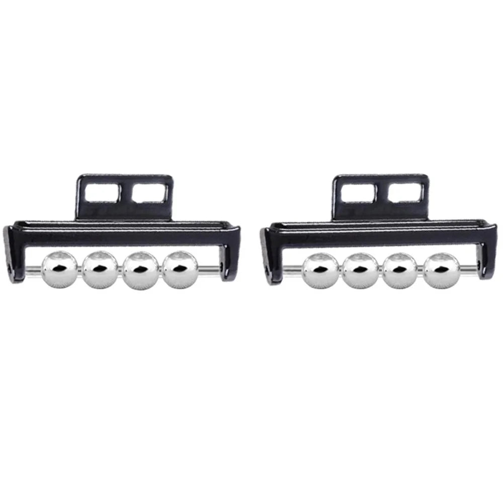 1 Pair for Huawei Watch Fit DIY Strap Connector Beads Design Watch Band Metal Connect Adapter - Black - 1