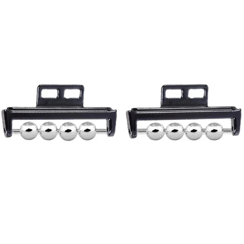 1 Pair for Huawei Watch Fit DIY Strap Connector Beads Design Watch Band Metal Connect Adapter - Black - 1