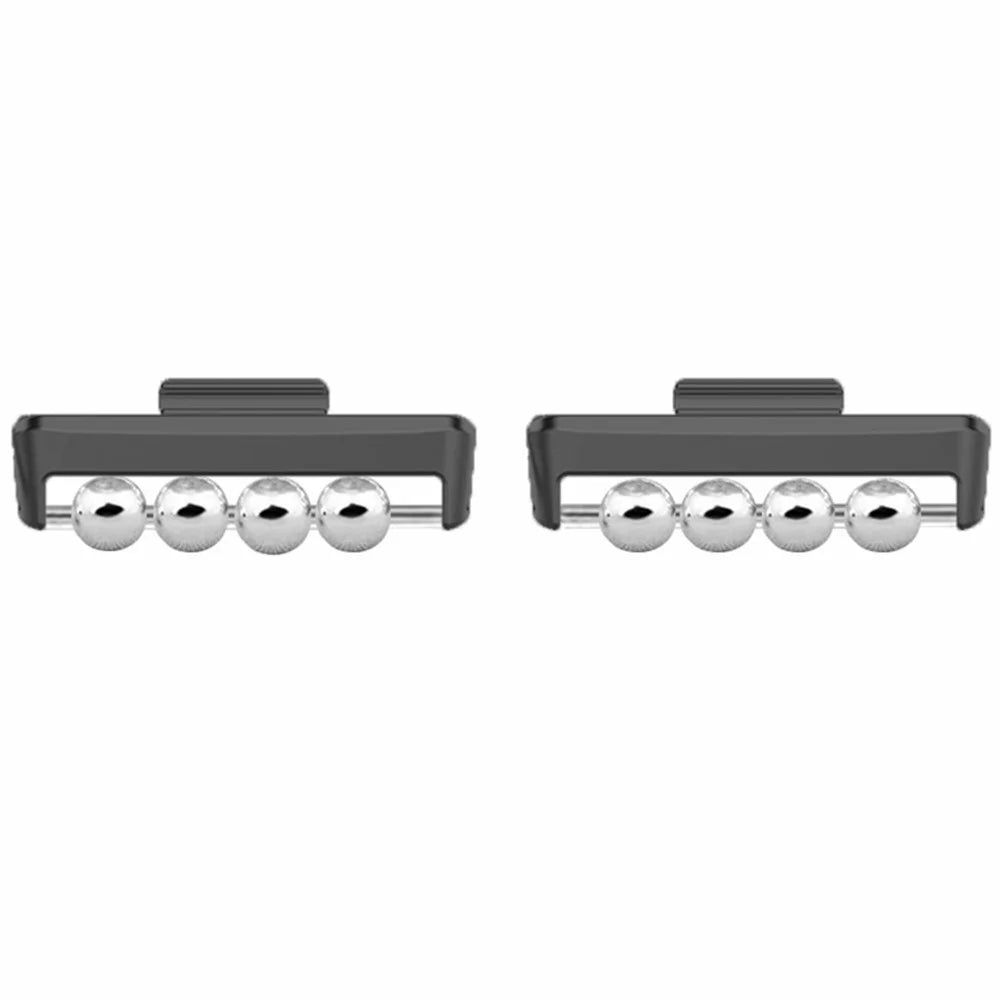1 Pair for Huawei Watch Fit 2 DIY Strap Connector Beads Design Bracelet Metal Connect Adapter - Black - 1