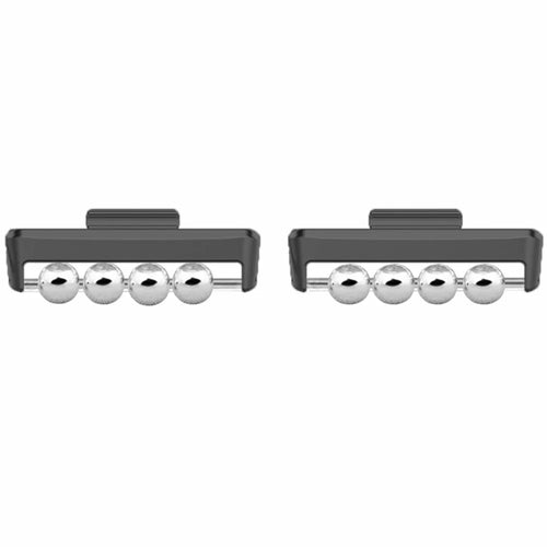 1 Pair for Huawei Watch Fit 3 DIY Watch Strap Connector Beads Design Band Metal Connector - Black - 1