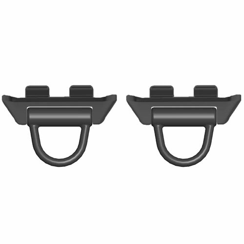 1 Pair for Honor Band 9 Curved Tube Design Strap Connector DIY Bracelet Metal Connector - Black - 1