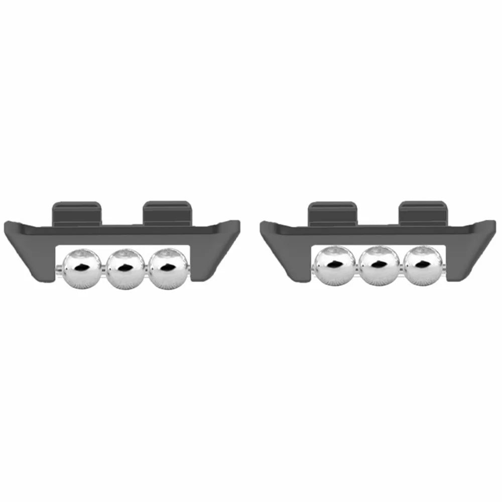 1 Pair for Honor Band 9 Strap Connector Beads Design Watch Bracelet Metal Connection Adapter - Black - 1