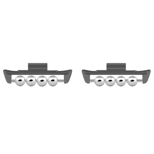 1 Pair for Xiaomi Smart Band 8 Pro / Redmi Watch 4 DIY Watch Strap Adapter Beads Design Metal Connector - Black - 1
