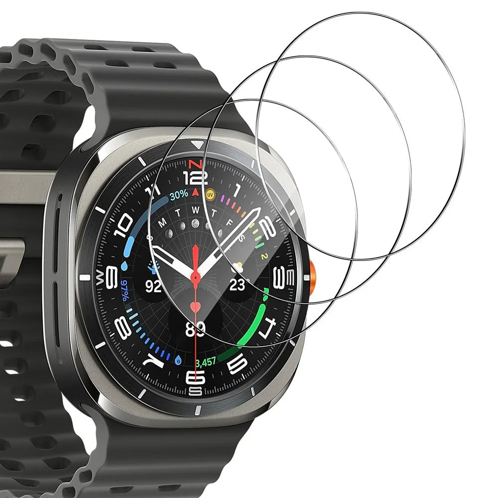 3Pcs For Samsung Galaxy Watch Ultra (2025) 47mm / Ultra 47mm Tempered Glass Screen Protector Anti-Scratch Watch Film - 1