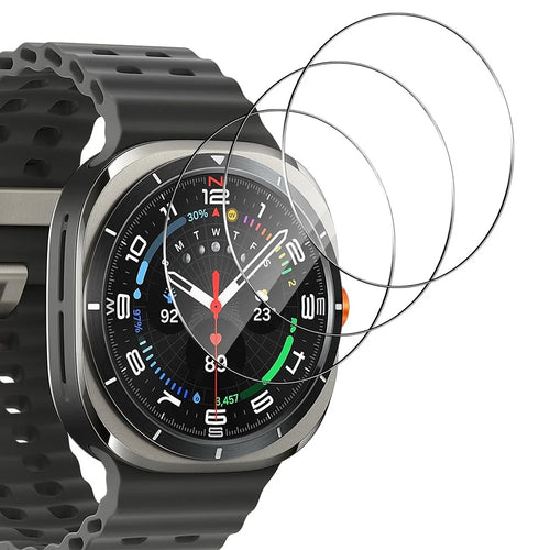 3Pcs For Samsung Galaxy Watch Ultra (2025) 47mm / Ultra 47mm Tempered Glass Screen Protector Anti-Scratch Watch Film - 1