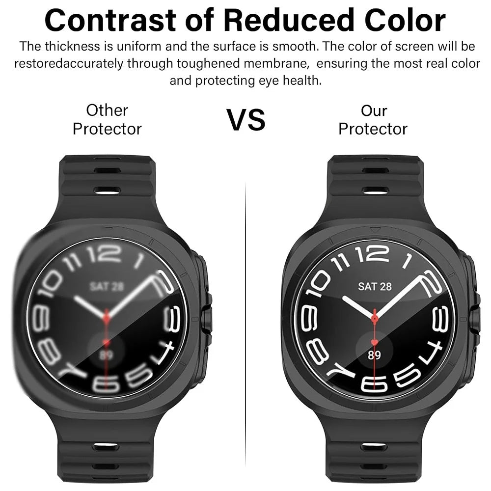 3Pcs For Samsung Galaxy Watch Ultra (2025) 47mm / Ultra 47mm Tempered Glass Screen Protector Anti-Scratch Watch Film - 6