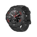 Anti-falling Scratch Proof Frame Protective Case Watch Shell for Huami Amazfit T-Rex A1918 - White Scale/Red Words - 2