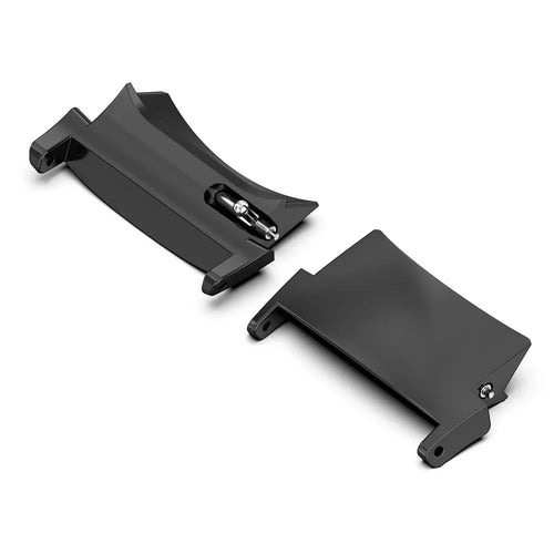 1 Pair Replacement Connectors for OnePlus Watch 2R / Watch 2 , Stainless Steel Watch Band Adapter (Inner Length: 22mm) - Black - 1