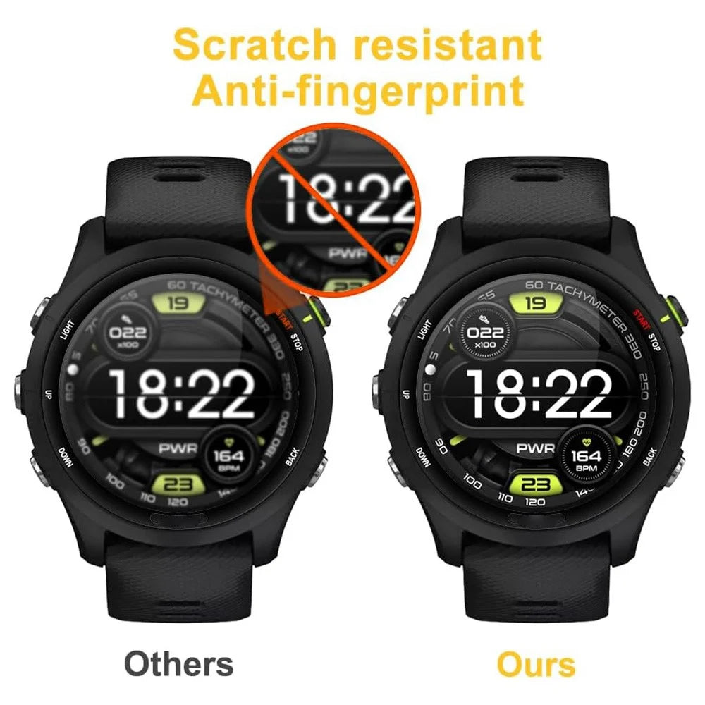 2Pcs For Garmin Forerunner 255 PET Wath Screen Protector 3D Hot Bending Screen Film - 4