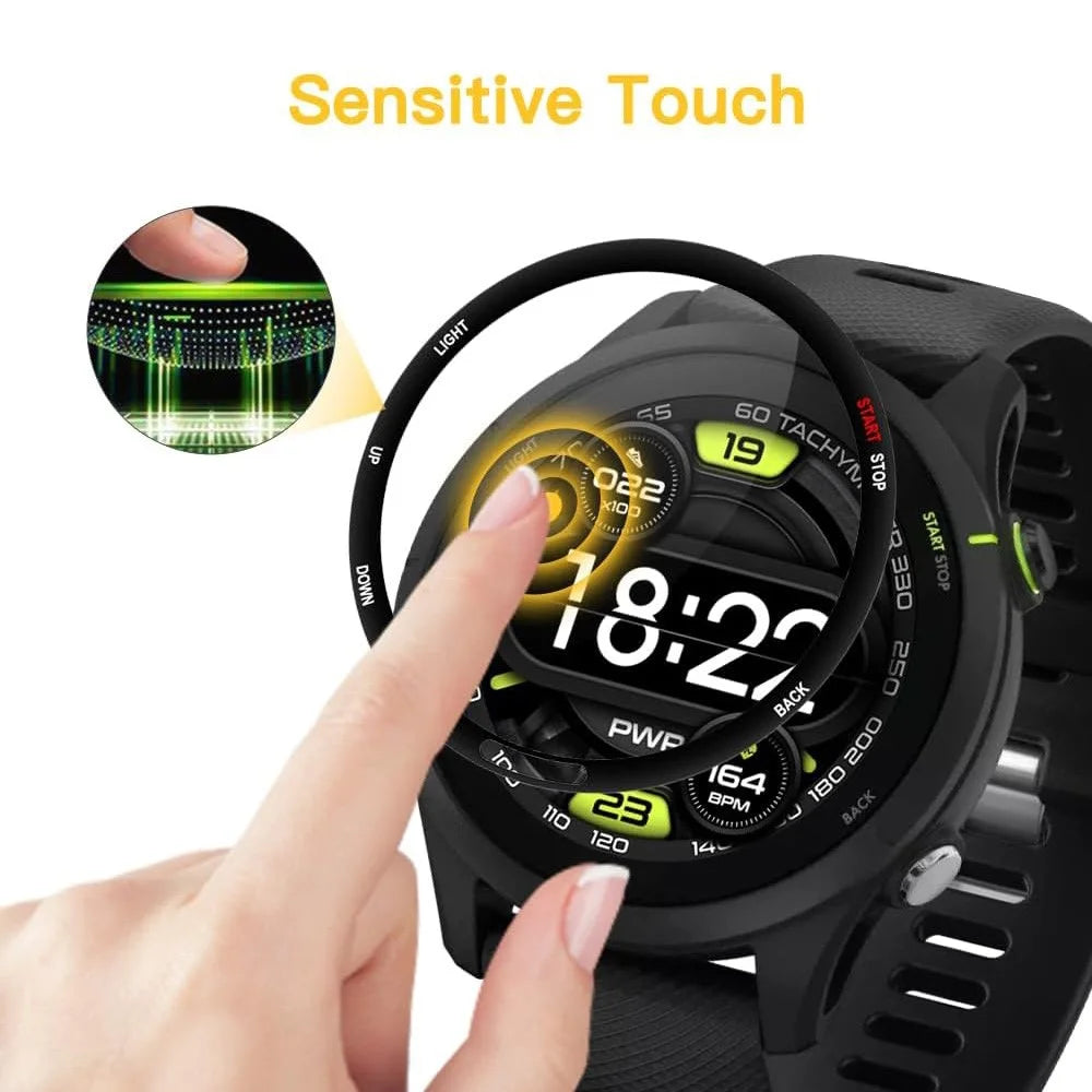 2Pcs For Garmin Forerunner 255 PET Wath Screen Protector 3D Hot Bending Screen Film - 5