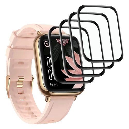 4PCS For AGPTEK LW31 Anti-Scratch Film PET 3D Smartwatch Screen Protector - 1