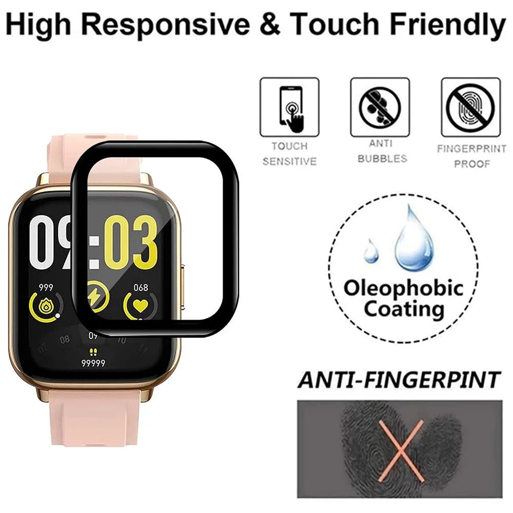 4PCS For AGPTEK LW31 Anti-Scratch Film PET 3D Smartwatch Screen Protector - 3
