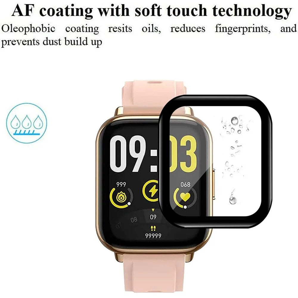 4PCS For AGPTEK LW31 Anti-Scratch Film PET 3D Smartwatch Screen Protector - 4