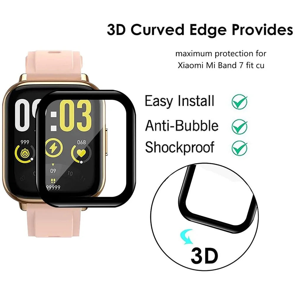 4PCS For AGPTEK LW31 Anti-Scratch Film PET 3D Smartwatch Screen Protector - 6