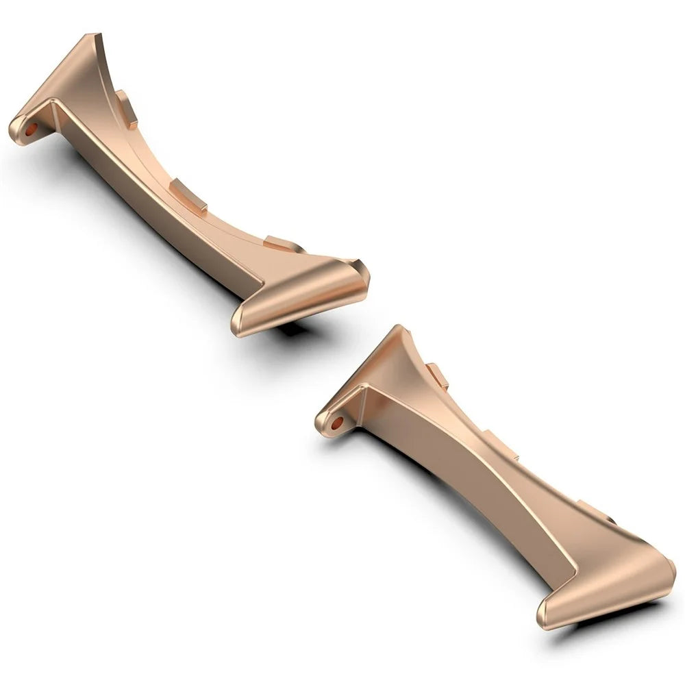 1 Pair Wristband Connector for Google Pixel Watch 4 45mm / Watch 3 45mm Metal Adapter (Inner Length: 22mm) - Rose Gold - 1