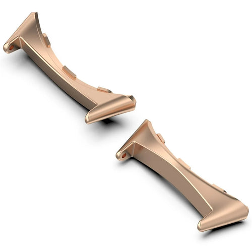 1 Pair Wristband Connector for Google Pixel Watch 4 45mm / Watch 3 45mm Metal Adapter (Inner Length: 22mm) - Rose Gold - 1