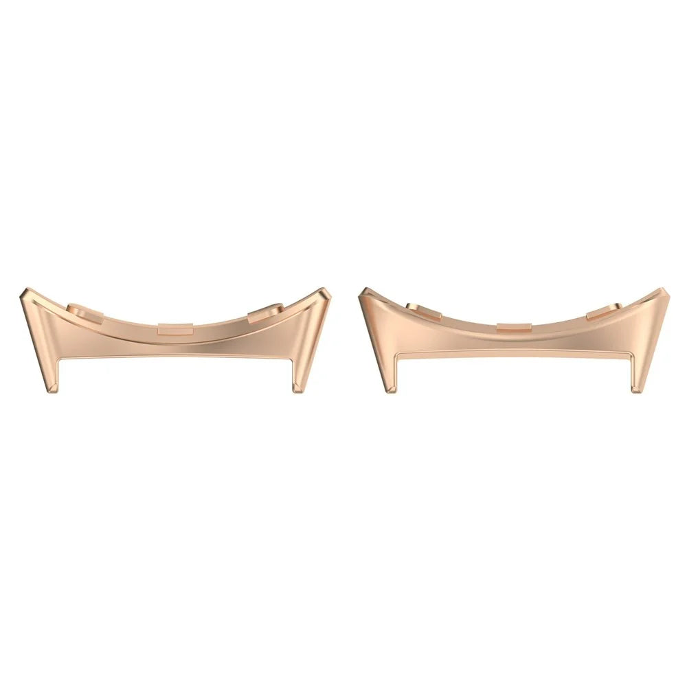 1 Pair Wristband Connector for Google Pixel Watch 4 45mm / Watch 3 45mm Metal Adapter (Inner Length: 22mm) - Rose Gold - 2