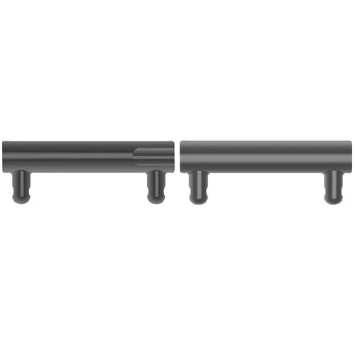 1 Pair Watch Strap Connector 18mm to 12mm Watch Band Metal Adapter - Black - 1