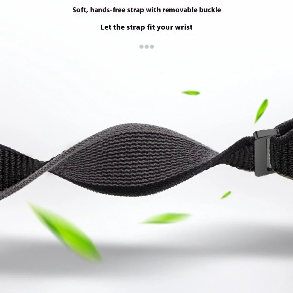 Watch Band for Garmin Fenix 7 / 6 / 5 Replacement Nylon Adjustable Loop Fastener Strap - Black+Black - 5