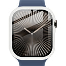 IMAK For Apple Watch Series 11 / 10 42mm Case Full Protection Integrate Watch PC Cover with Tempered Glass Film - White - 6
