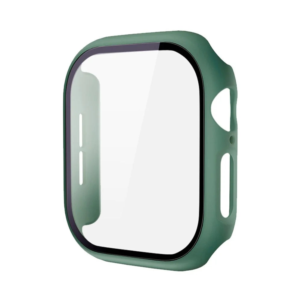 IMAK For Apple Watch Series 11 / 10 46mm Case Full Protection Integrate Watch PC Cover with Tempered Glass Film - Green - 2