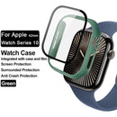 IMAK For Apple Watch Series 11 / 10 46mm Case Full Protection Integrate Watch PC Cover with Tempered Glass Film - Green - 3