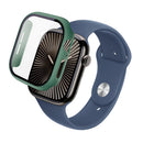 IMAK For Apple Watch Series 11 / 10 46mm Case Full Protection Integrate Watch PC Cover with Tempered Glass Film - Green - 4