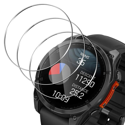 3Pcs For Garmin Fenix 8 51mm Screen Protector HD Clear Watch Screen Film - 1