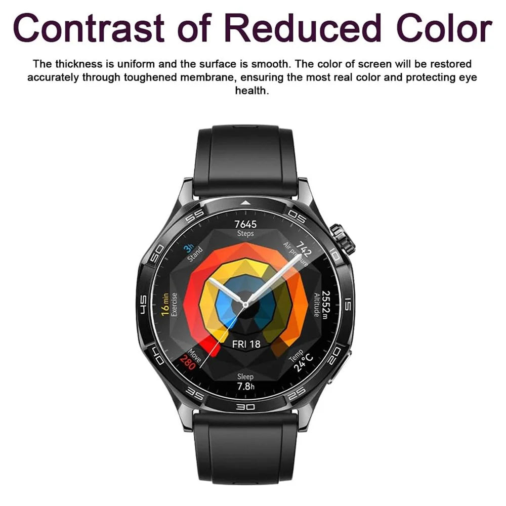 3Pcs For Huawei Watch GT 5 Pro 46mm Screen Protector HD Clear Watch Screen Film - 3