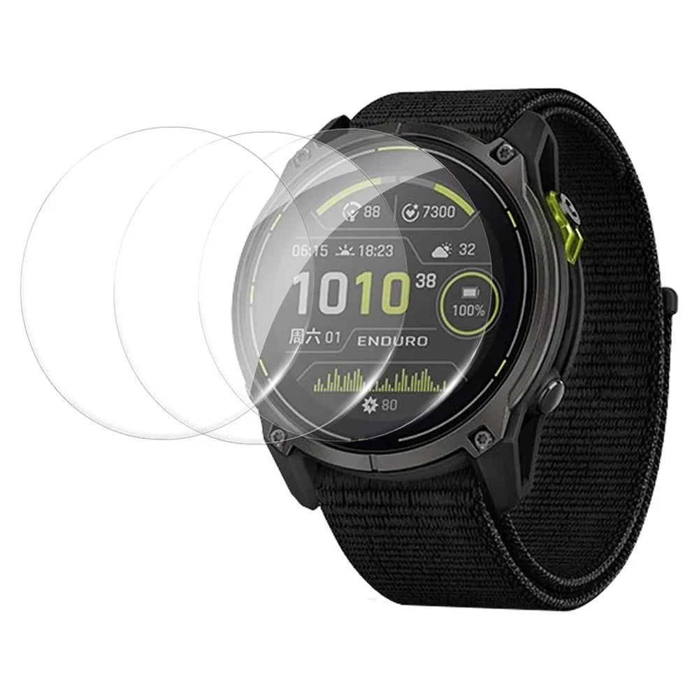 3Pcs For Garmin Enduro 3 Screen Protector HD Clear Watch Screen Film - 1