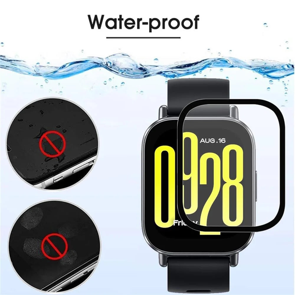 For Xiaomi Redmi Watch 5 Active Watch Film Anti-Scratch Film PET 3D Smartwatch Screen Protector - 4