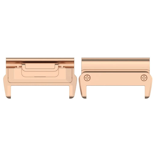 1 Pair 20mm Watchband Connector for Garmin Fenix 8 43mm  /  Fenix 7S  /  Fenix 7S Pro 42mm Watch Band Metal Adapter - Rose Gold - 1