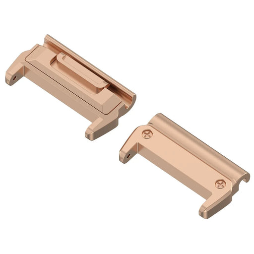 1 Pair 20mm Watchband Connector for Garmin Fenix 8 43mm  /  Fenix 7S  /  Fenix 7S Pro 42mm Watch Band Metal Adapter - Rose Gold - 2