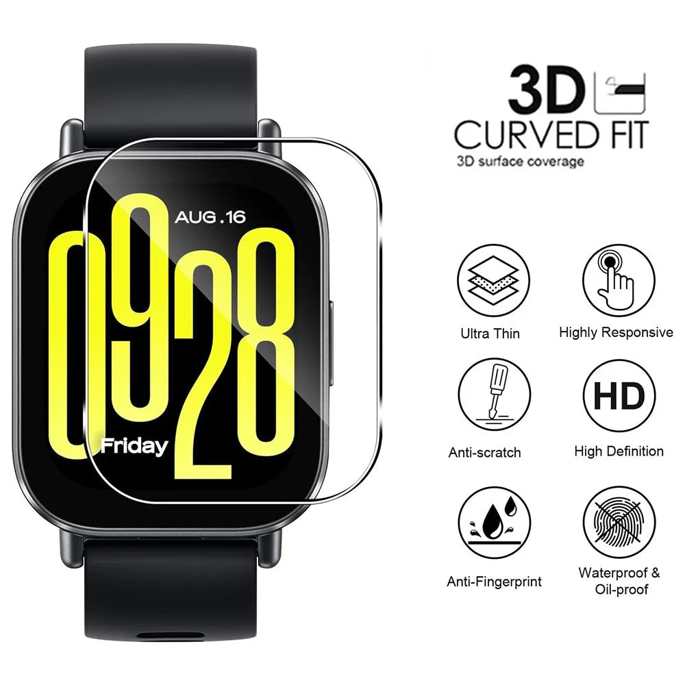 3Pcs For Xiaomi Redmi Watch 5 Lite Screen Protector HD Clear Watch Screen Film - 3