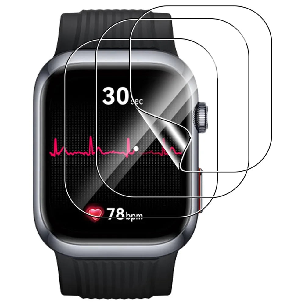 3Pcs For Huawei Watch D2 TPU Watch Screen Protector Anti-Scratch HD Clear Hydrogel Film - 1