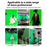 3x5m Green Screen Live Streaming Photography Video Recording Backdrop Cloth with 4 Traceless Nails - 5
