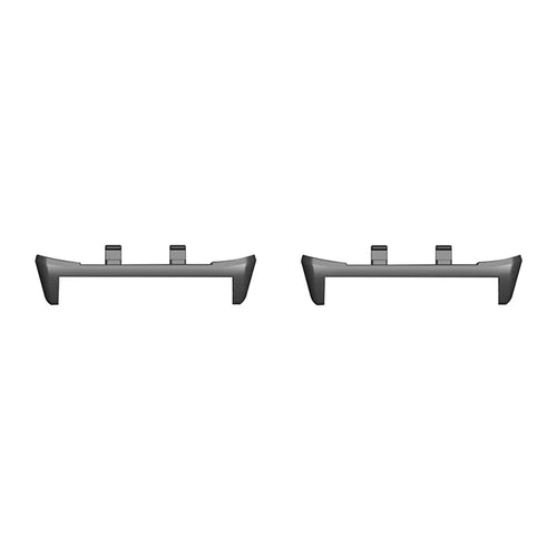 1 Pair for Honor Watch 5 Watchband Connector 22mm Replacement Strap Metal Adapters - Black - 1