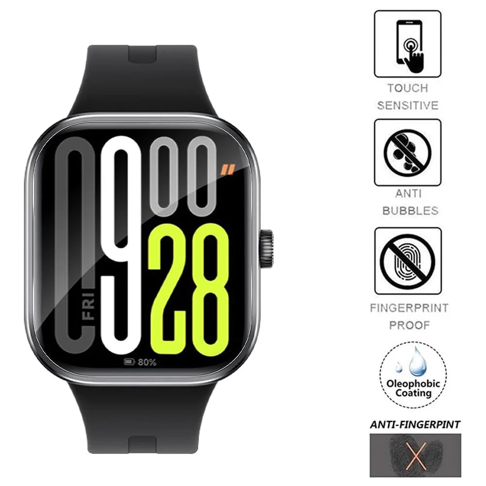3Pcs For Xiaomi Redmi Watch 5 TPU Watch Screen Protector Anti Scratch HD Clear Hydrogel Film - 4