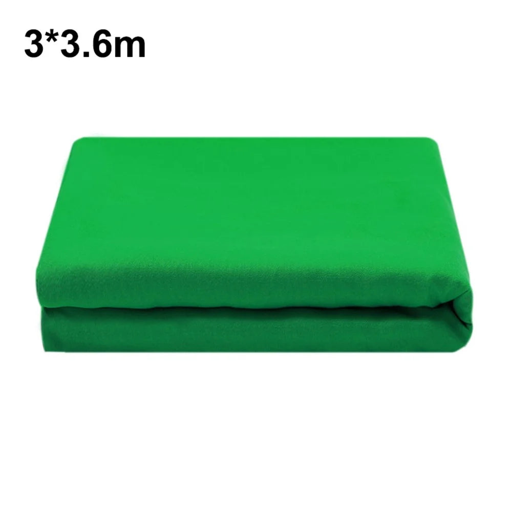 Photography Backdrop 3 x 3.6m Polyester 120g Studio Background Screen for Live Streaming / Photo Shooting - Green - Green - 1