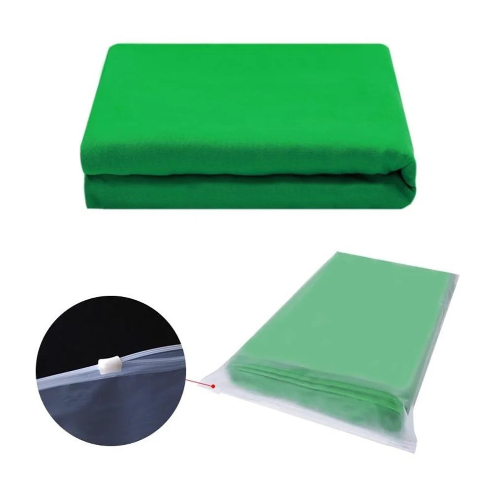 Photography Backdrop 3 x 4m Polyester Studio Background Screen for Live Streaming  /  Photo Shooting - Green - 2