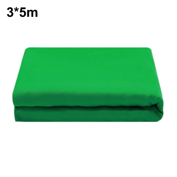 Photography Backdrop 3 x 5m 120g / m2 Polyester Cloth Studio Background Screen for Live Streaming  /  Photo Shooting - Green - 1