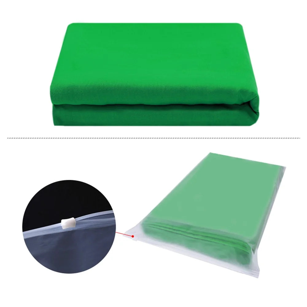 3 x 6m Photography Backdrop Polyester Studio Background Screen for Live Streaming / Photo Shooting - Green - 2