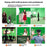 1.8 x 2.8m Photography Backdrop Set with 4 Clips Polyester Background Screen for Studio / Live Streaming - Green - 6