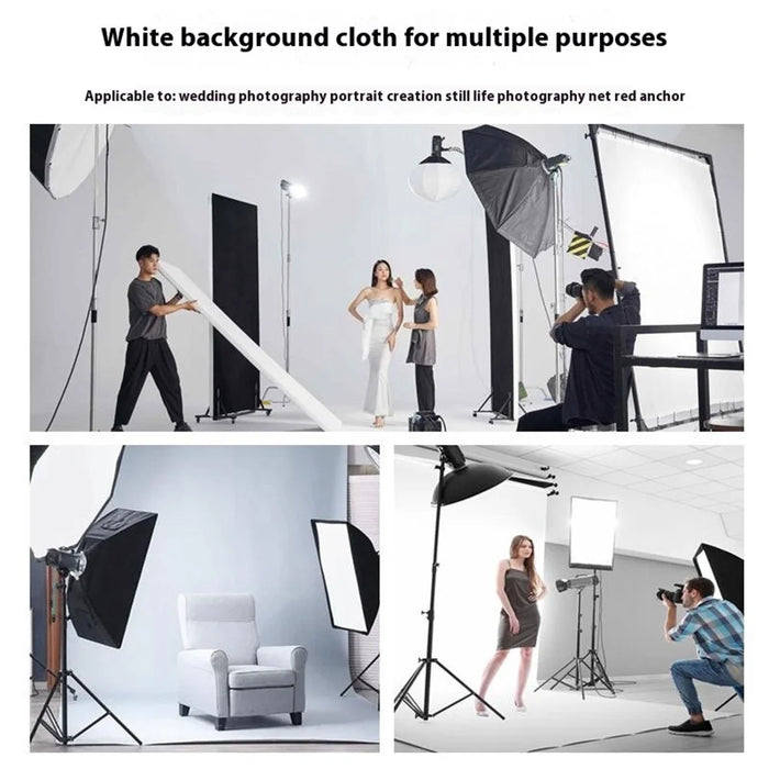 1.8 x 2.8m Photography Backdrop Set with 4 Clips Polyester Background Screen for Studio / Live Streaming - Green - 7