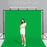 3 x 5m Photography Backdrop Set with 4 Clips Polyester Background Screen for Studio / Live Streaming - Green - 3