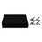 3 x 6m Photography Backdrop Set with 4 Clips Polyester Background Screen for Studio / Live Streaming - Black - 1