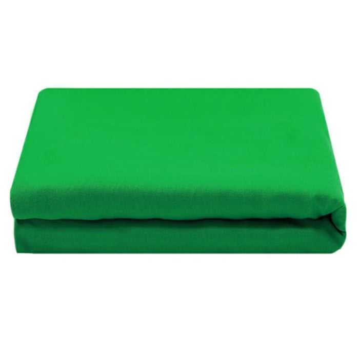 3 x 5m Photography Backdrop Photo Studio Backdrop 120g Polyester Shoot Background with Clamps - Green - 1